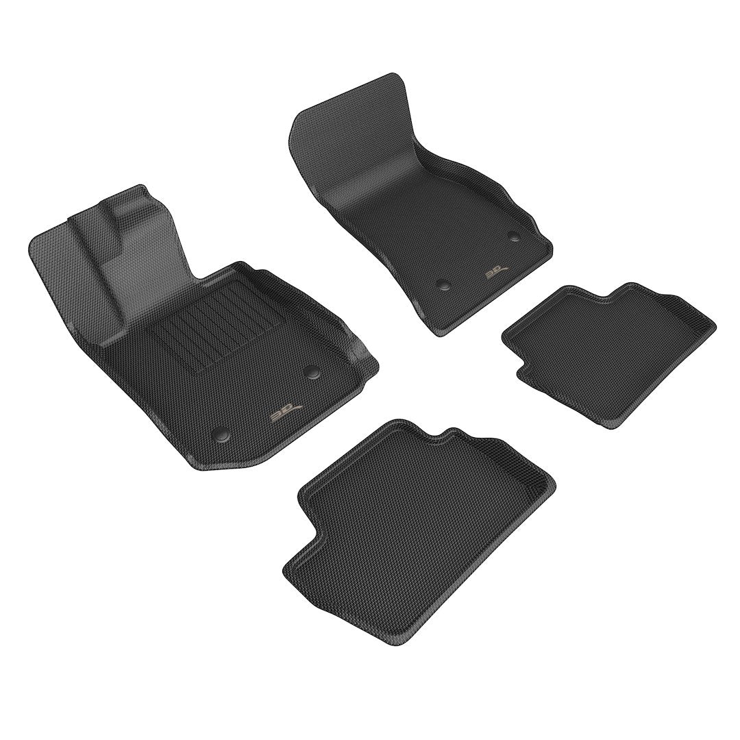 Product of 3D Mats KAGU L1BM12501509 Black Thermoplastic Rubber Of Carbon Fiber Texture Floor Liner