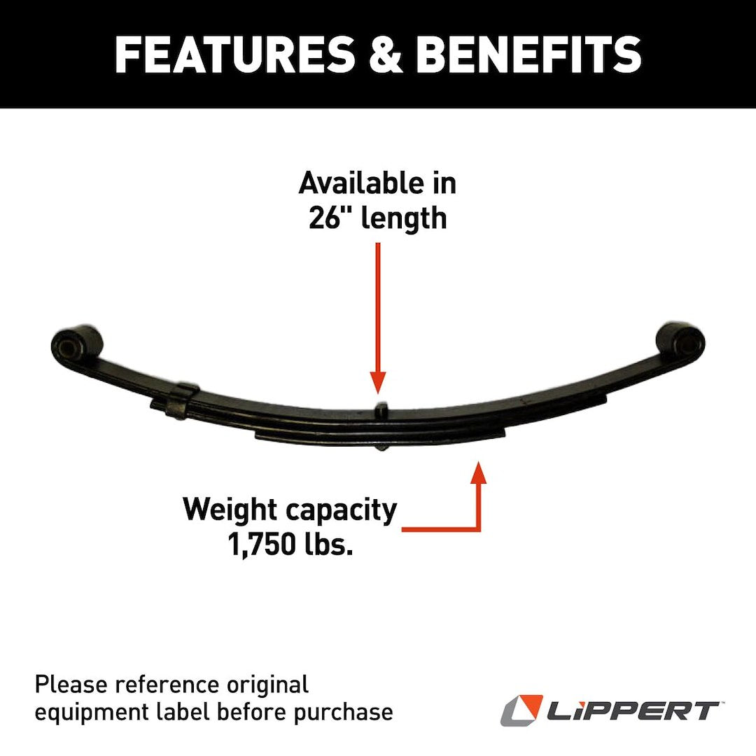 Product of Lippert Components 124903 Trailer Axle Leaf Spring