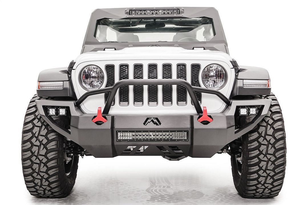 Product of Fab Fours JL18-D4652-1 Vengeance Steel Powder Coated Bumper
