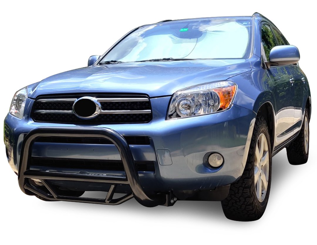 Product of Black Horse Offroad MBB-TOB4401 Bull Bar Black Powder Coated 2-1/2 Inch No with skid plate