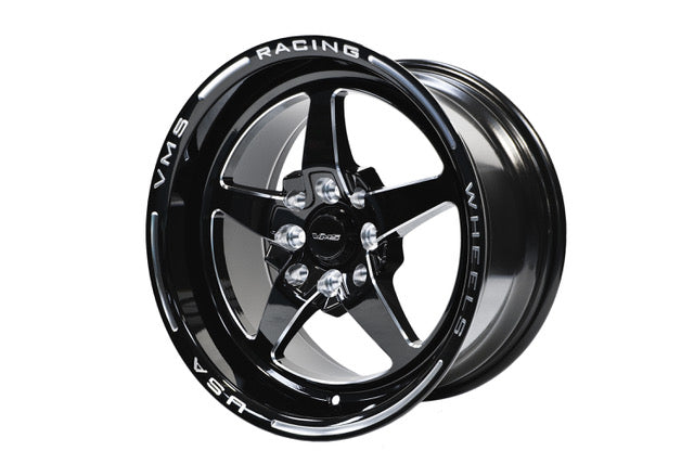 Product of VMS Racing Wheels 15x8 Black Natural Wheel - 5x3.94 Bolt Pattern