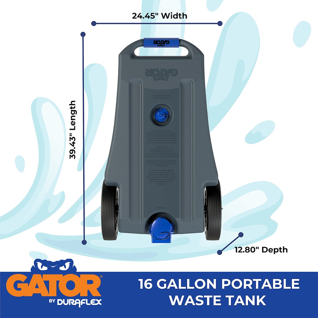 Duraflex 21901g Portable Waste Holding Tank||dur_21901g_16 Gallon Tote Tank_B2c_3.Jpg||87||dur21901g||1611527