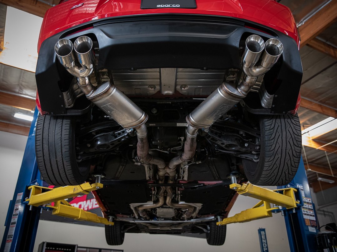Product of Advanced FLOW Engineering 49-44119-B Mach Force XP Axle Back System Dual Exhaust System Kit