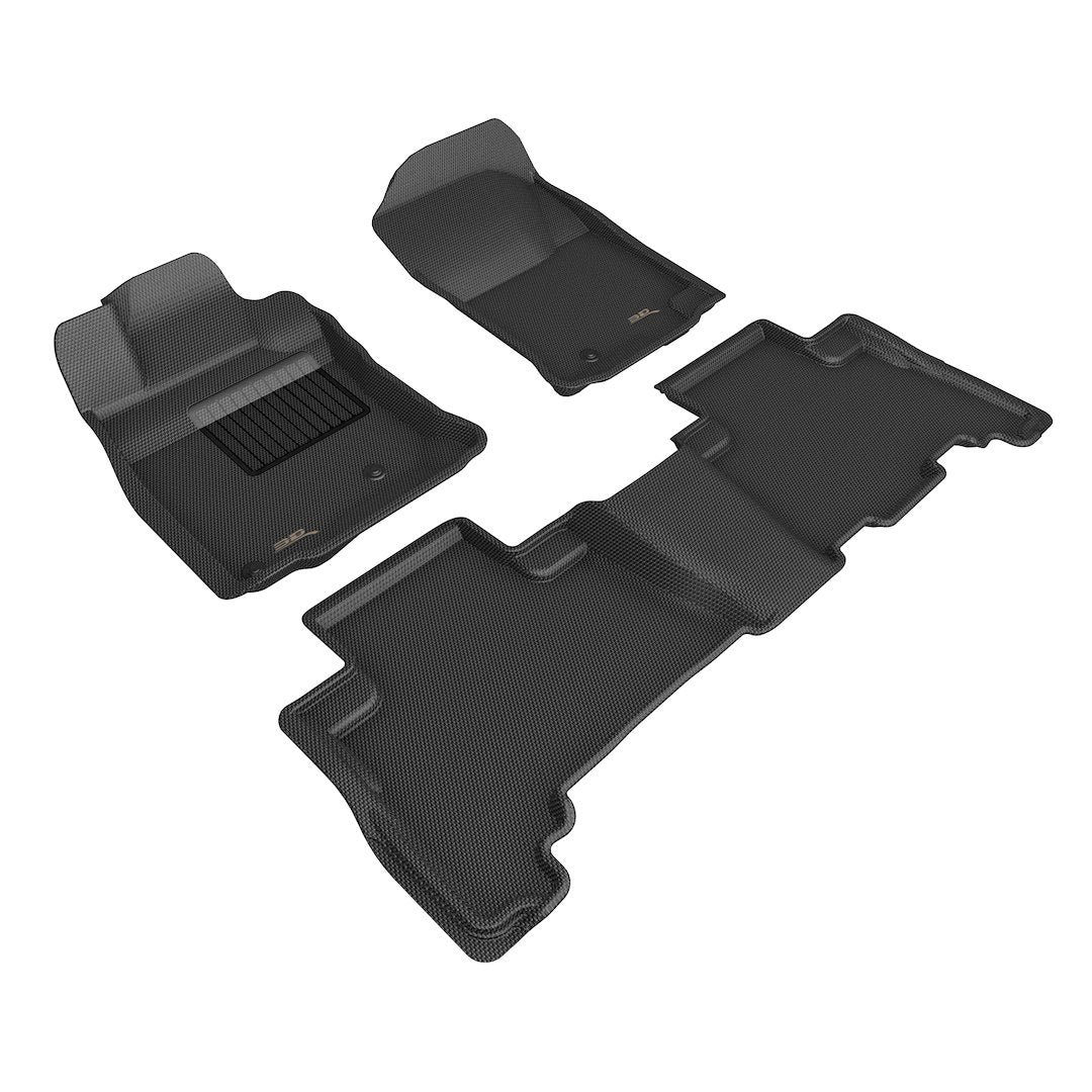 Product of 3D Mats KAGU L1TY28501509 Black Thermoplastic Rubber Of Carbon Fiber Texture Floor Liner