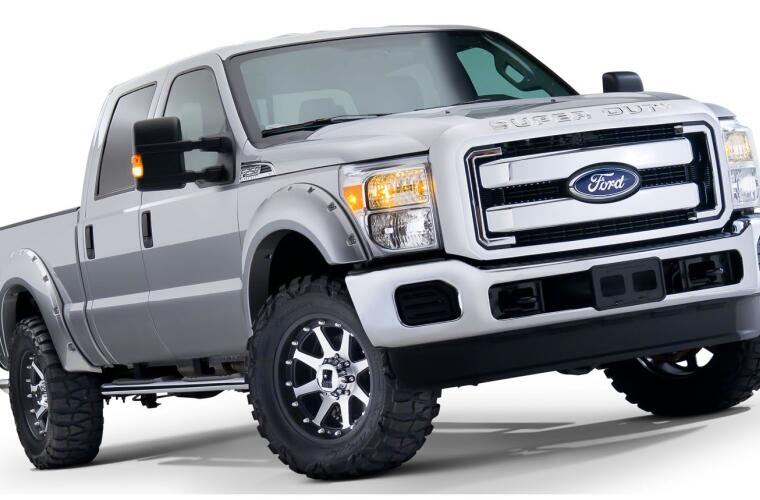 Product of Bushwacker 20914-02 Pocket Style/ Exposed Fasteners Black Fender Flare - Set Of 4