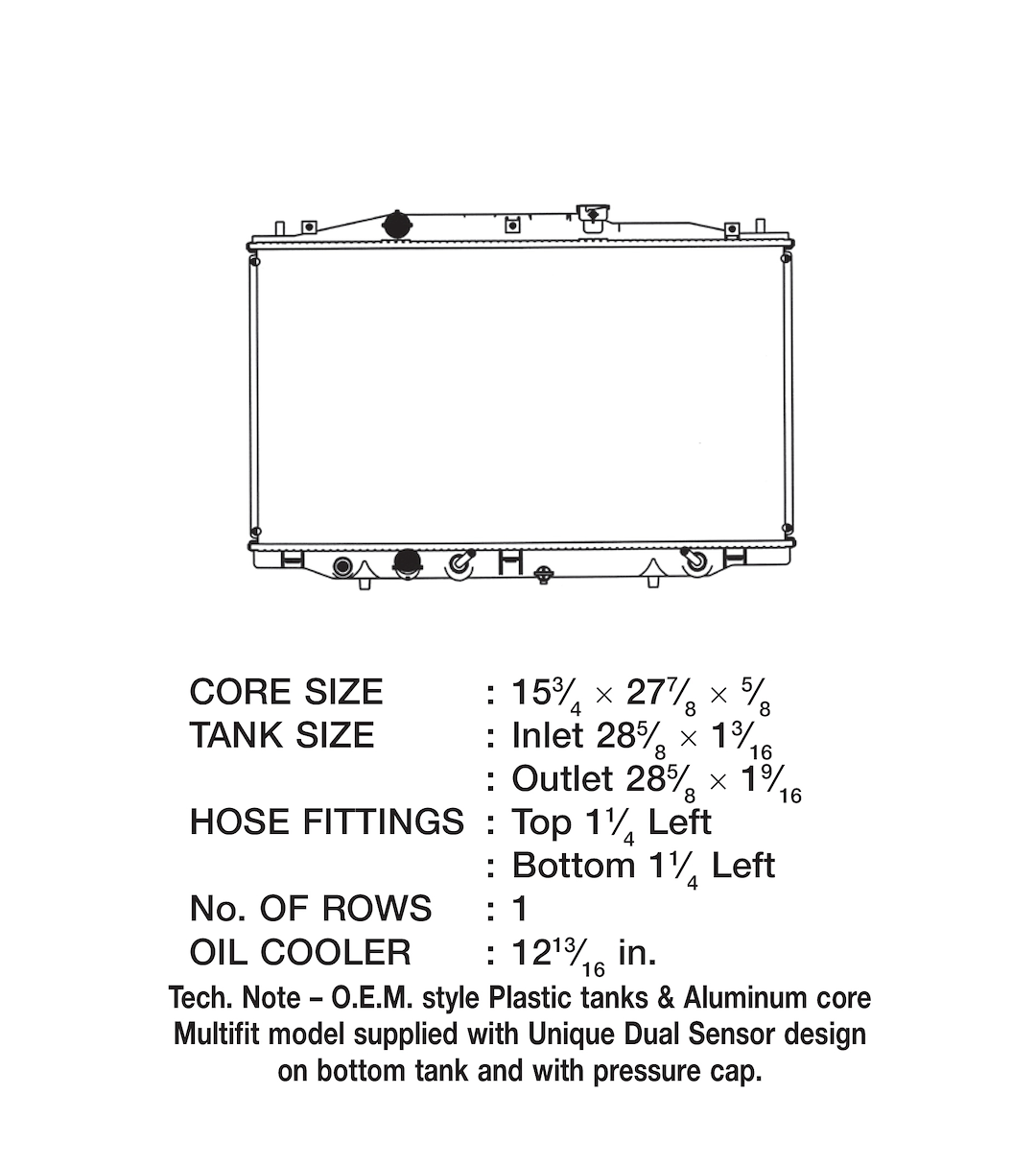 Product of Csf 3185 Radiator
