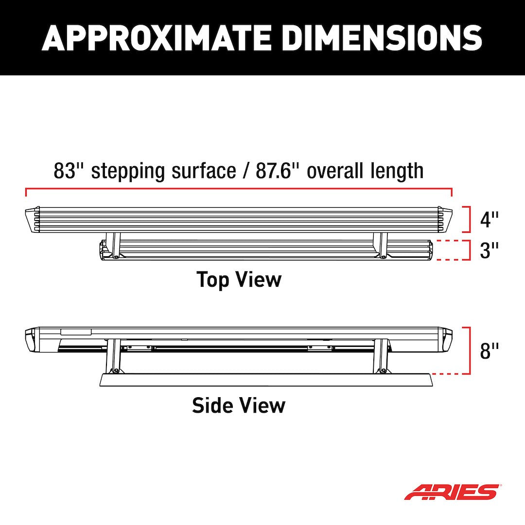 Product of ARIES ActionTrac Running Boards Component (3025183)