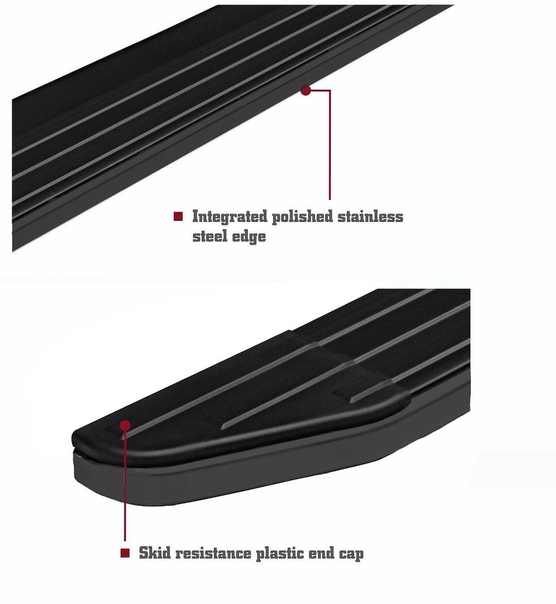 Product of Black Horse Offroad PR-F491BK Peerless Running Board