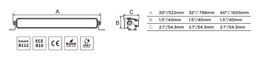 Product of Go Rhino 751052012CSS Light Bar