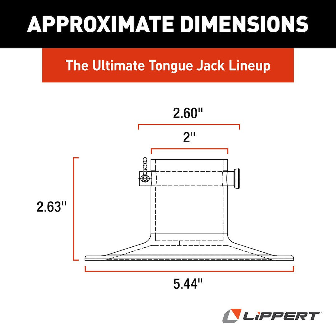 Product of Lippert Components 165253 Trailer Tongue Jack Foot Plate