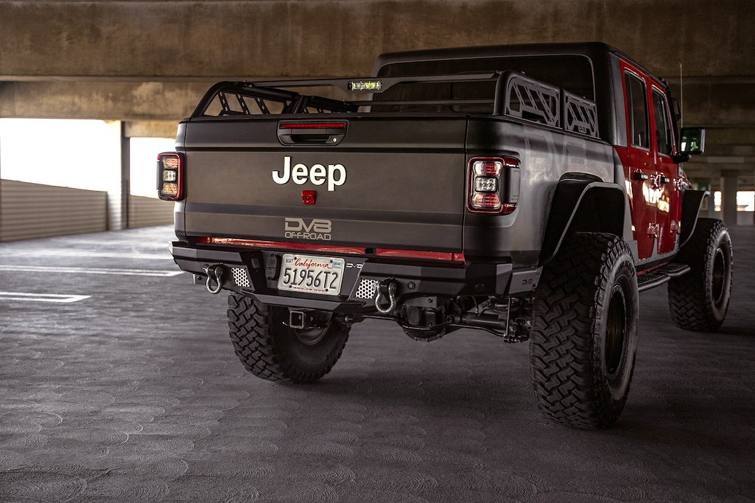 Dv8 Offroad Rbgl-06 Bumper||2020-2023-Jeep-Gladiator-Jt-Mto-Series-Rear-Bumper_Installed_2.Jpg||94||dv8rbgl06||1628535