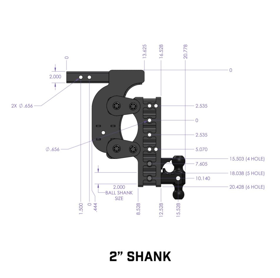 Product of Gen-Y Hitch GH-1215 Receiver Trailer Hitch Ball Mount