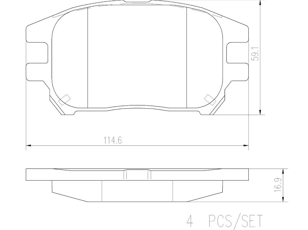 Brembo P56050n Brake Pad||p56050n_R.Jpg||86||brmp56050n||2091735