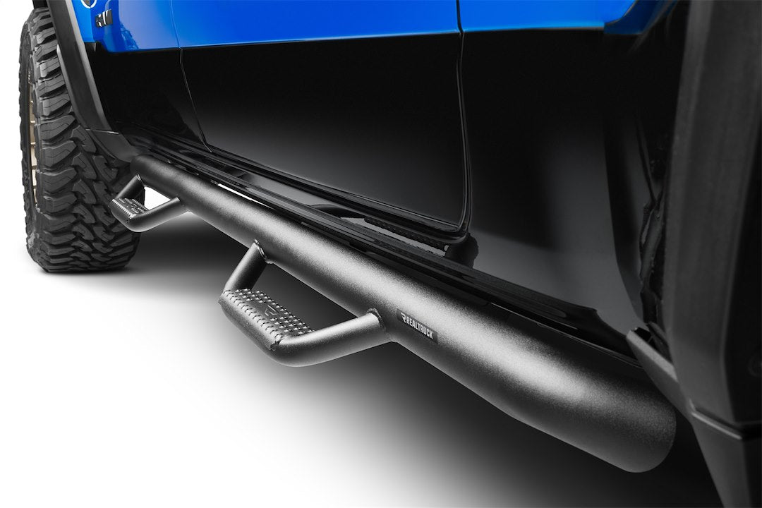 Product of N-Fab D2080CC-TX Cab Length Nerf Bar With Drop Down Steps