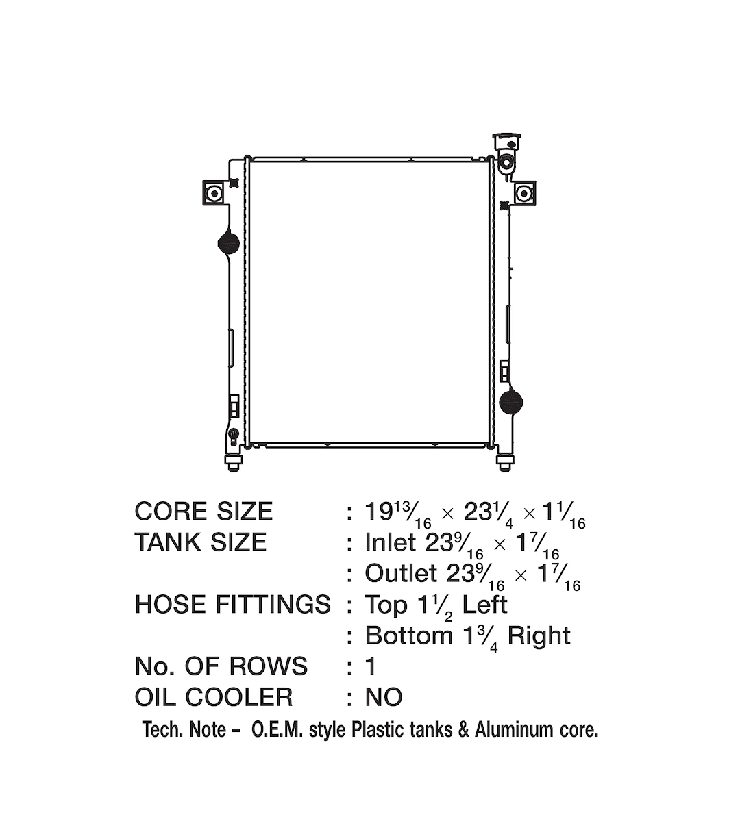 Product of Csf 3425 Radiator