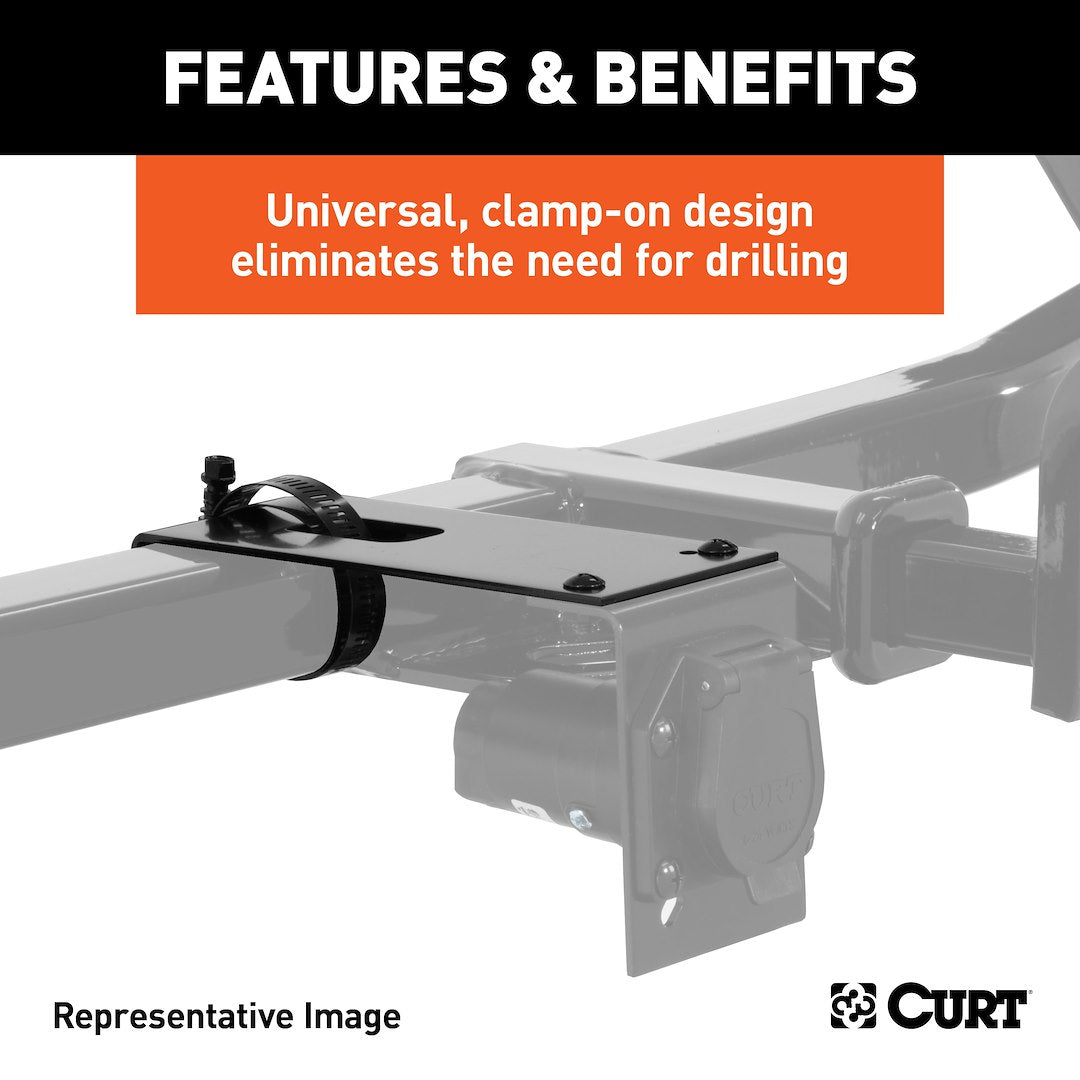 Curt 57204 Trailer Wiring Connector Mounting Bracket||57204_3008x1990_Fb.Jpg||87||c9357204||908580