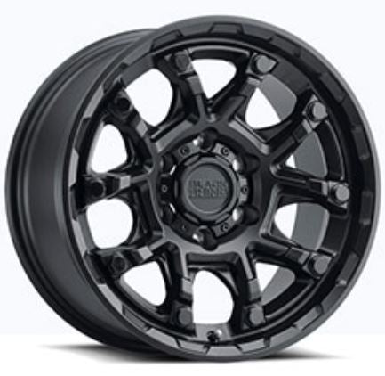 Product of Black Rhino Wheels 20x9 Black With Bolts Wheel - 5x5.90 Bolt Pattern