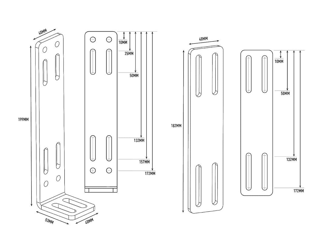 Product of Triple-R Light Bbb-01k Light Bar Mounting Kit