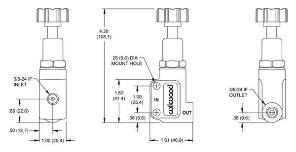 Wilwood Brakes 260-10922 Brake Proportioning Valve||260-10922_1.Jpg||86||w6426010922||1015275