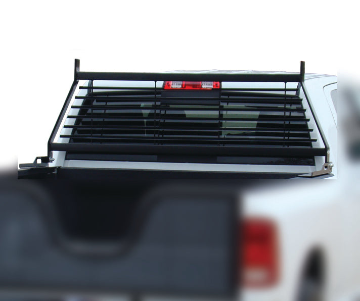 Product of Go Industries 20755B Bolt-On Black Powder Coated Louvered Headache Rack