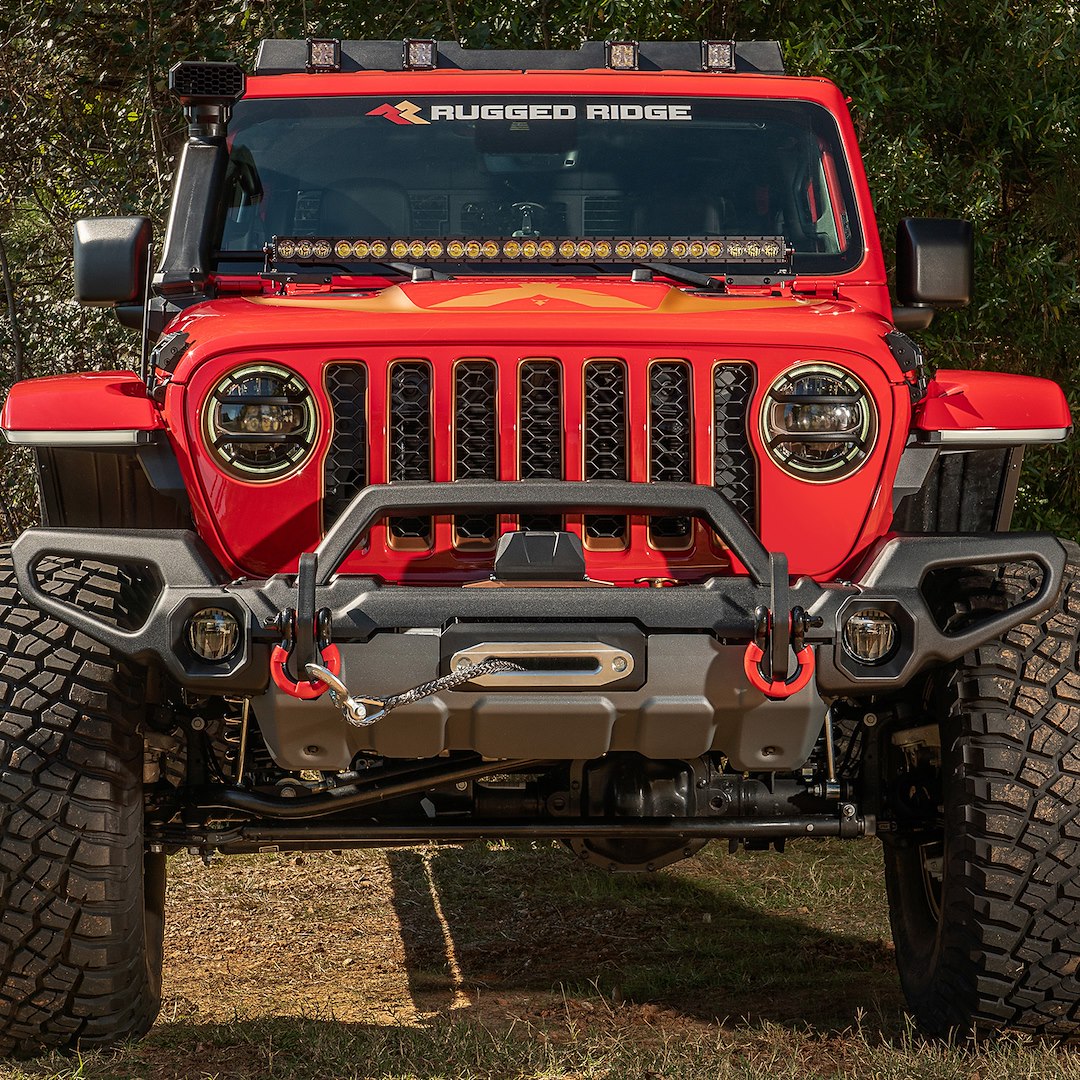Product of Rugged Ridge 11549.41 Venator Steel Matte Powder Coated Bumper