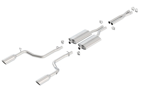 Product of Borla 140125 S-Type Classic Cat Back System Dual Exhaust System Kit
