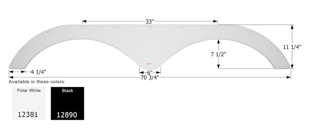 Product of Icon 12890 Fender Skirt