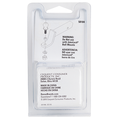 Product of Reese 58184 Trailer Hitch Ball Shank Reducer