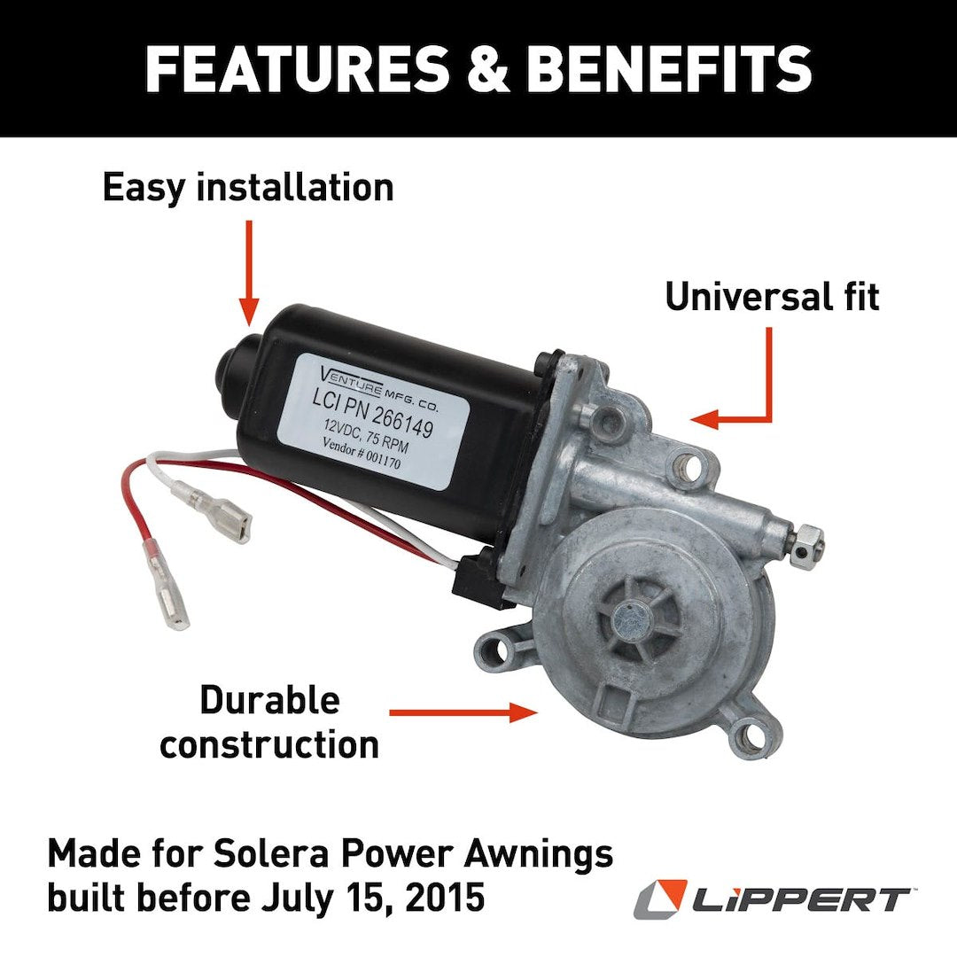 Product of Lippert Components 266149 Awning Motor