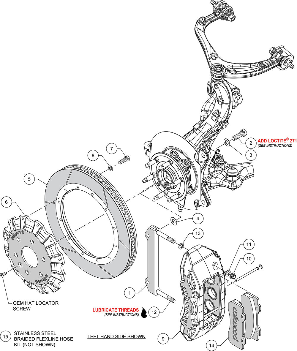 Product of Wilwood Brakes 140-15729-R Brake Conversion Kit