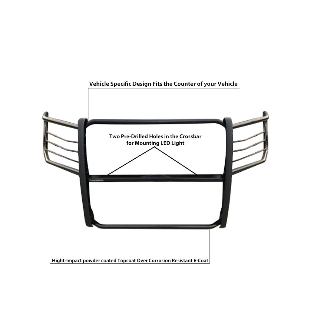 Product of Black Horse Offroad 17FP32MA Grille Guard Modular Black Powder Coated