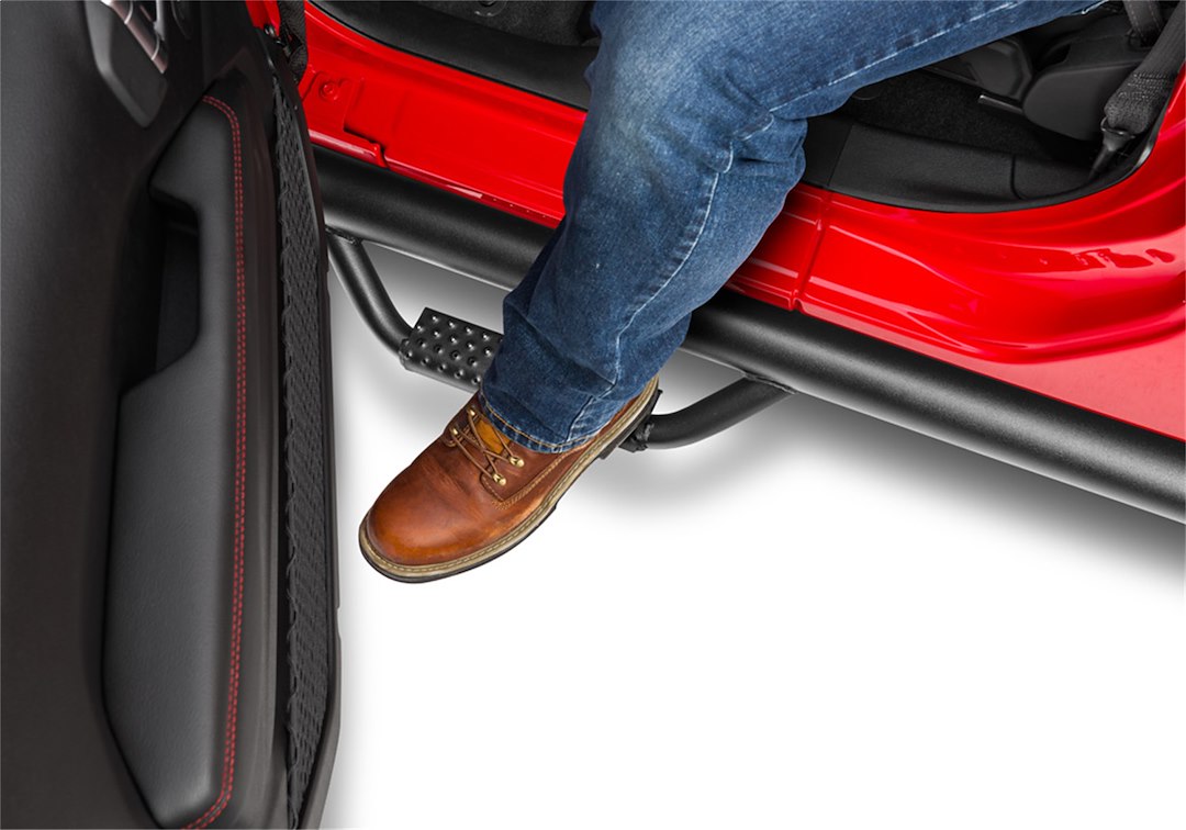 Product of N-Fab J1980T W2W Series Nerf Bar With Drop Down Steps