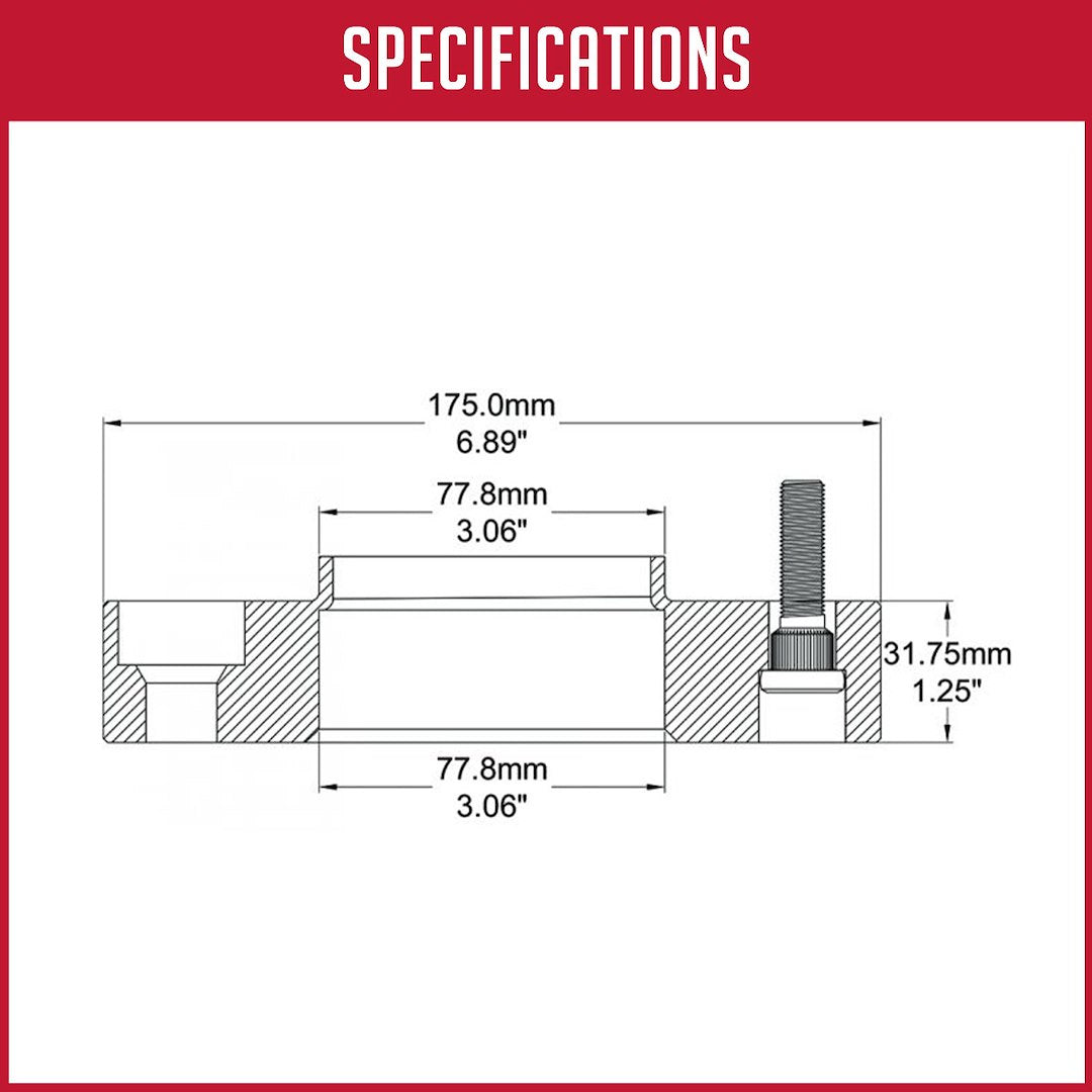 Coyote Wheel Accessories 6550-6550h-B14 Wheel Adapter||6_Specifications_10_2.Jpg||90||rev506550hb14||2218809