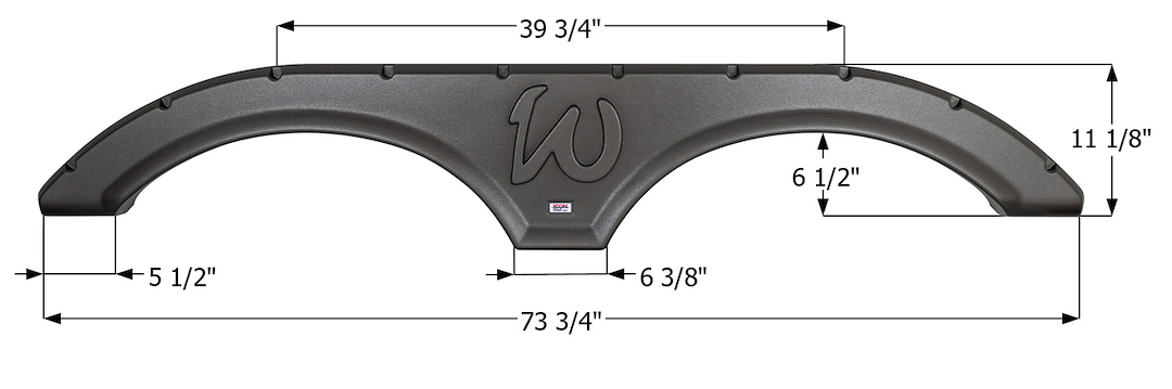 Product of Icon 15322 Fender Skirt