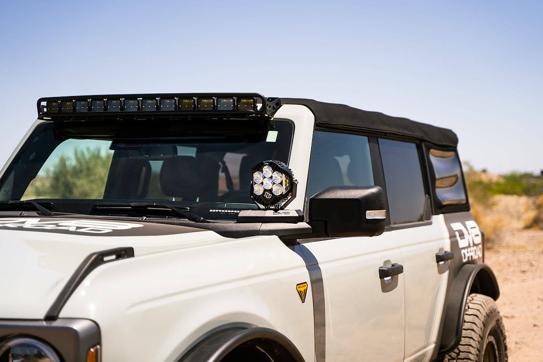 Dv8 Offroad Lbbr-02 Driving/ Fog Light Mounting Bracket||bronco-Baja-Lp6-Light-Mount.Jpg||95||dv8lbbr02||1627855