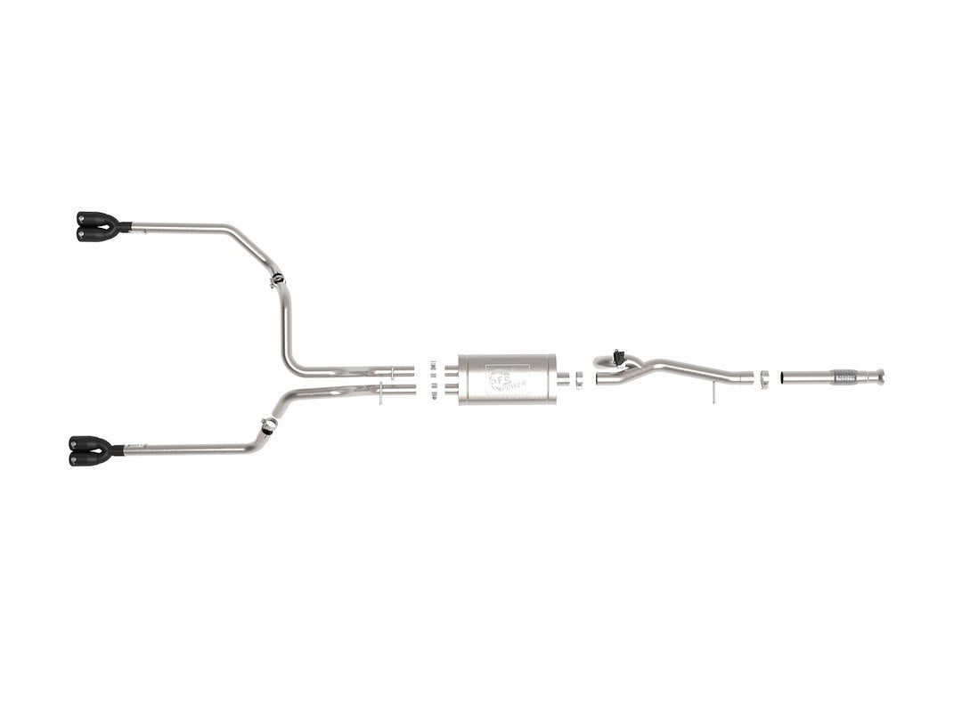 Product of Advanced FLOW Engineering 49-34139-B Gemini XV Cat-Back System Single Exhaust System Kit