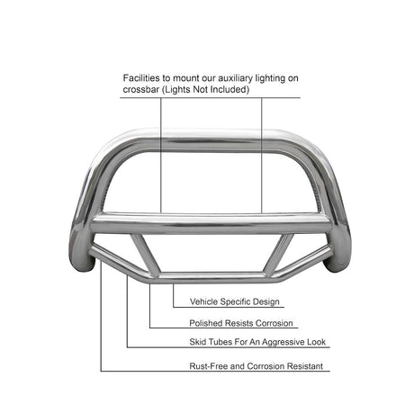 Product of Black Horse Offroad MBS-TOB4802 Bull Bar  with skid plate