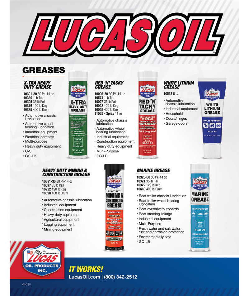 Product of Lucas Oil 10005-30 Multi Purpose Grease