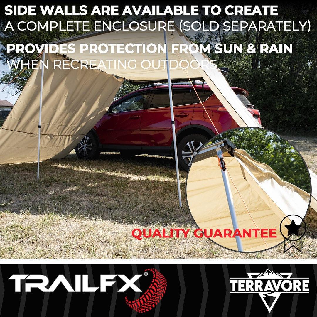 Product of TrailFX AWN003 SUV/Pickup Overlanding Manual Awning , Tan Solid