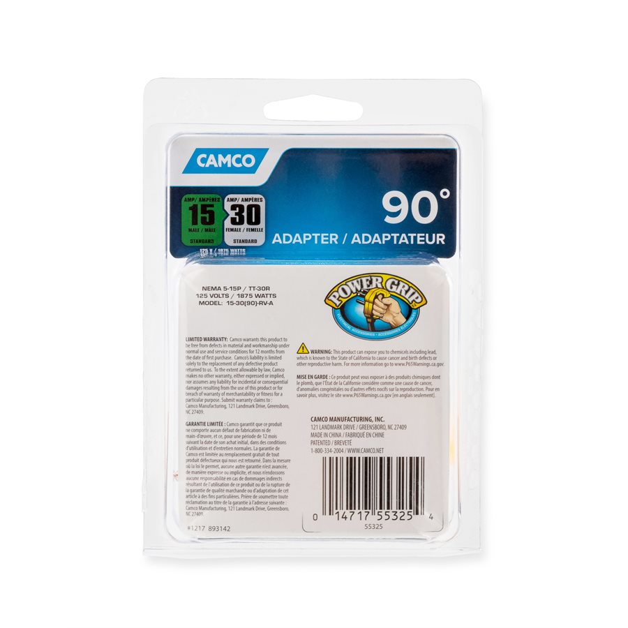 Camco 55325 Power Cord Adapter||55325_11.Jpg||95||c1w55325||1336960