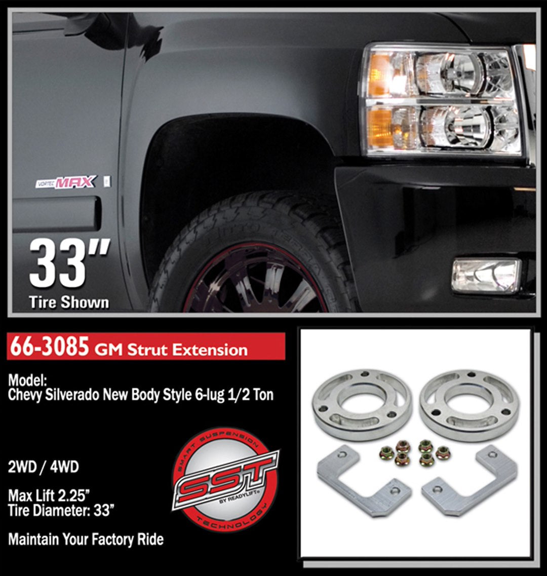 Product of ReadyLIFT 66-3085 Leveling Kit Suspension 2-1/4 Inch Lift Strut Assembly Extension