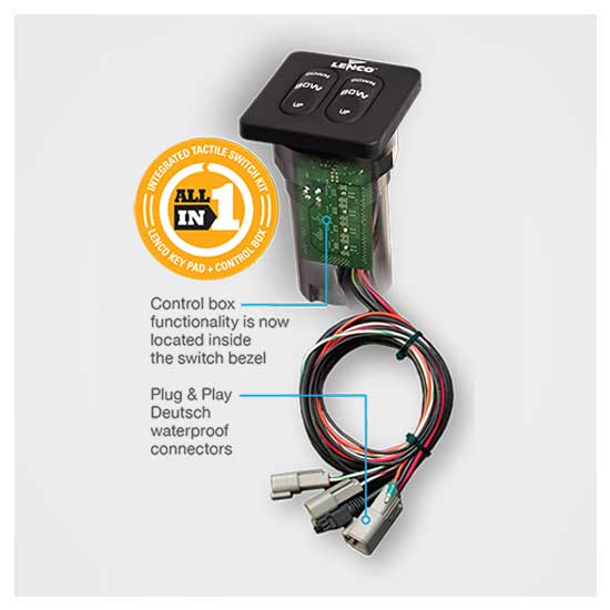 Product of Lenco 15170-001 Boat Trim Tab Switch