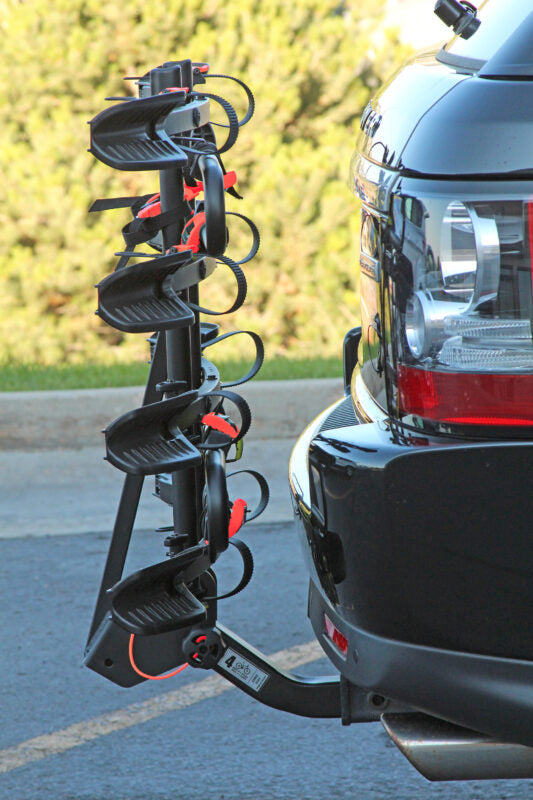 Product of Trimax Locks RMBR4 4 Bikes Bike Wheel Rests On Straps Bike Rack - Receiver Hitch Mount Yes