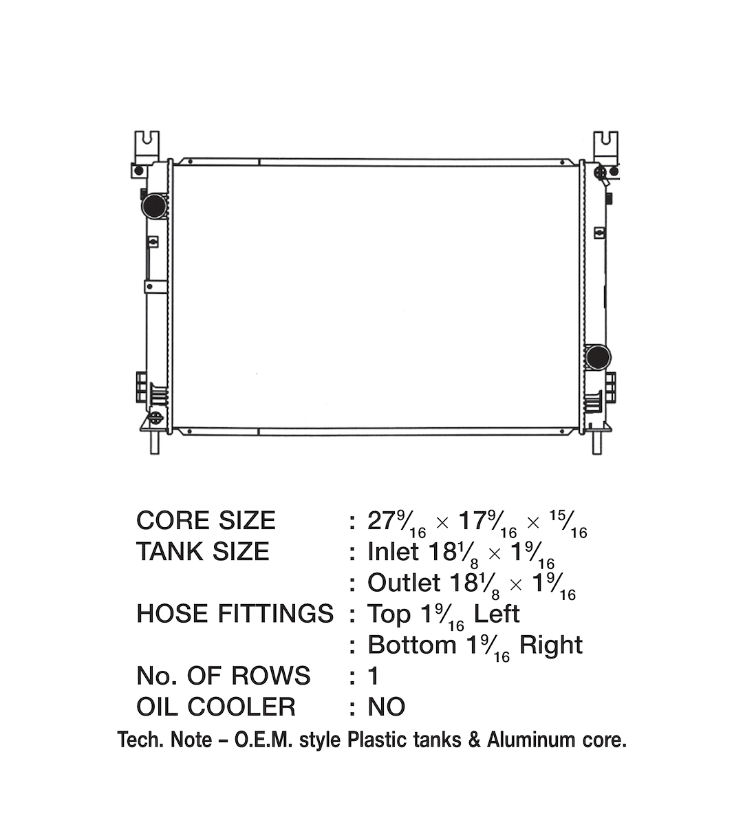 Product of Csf 3173 Radiator