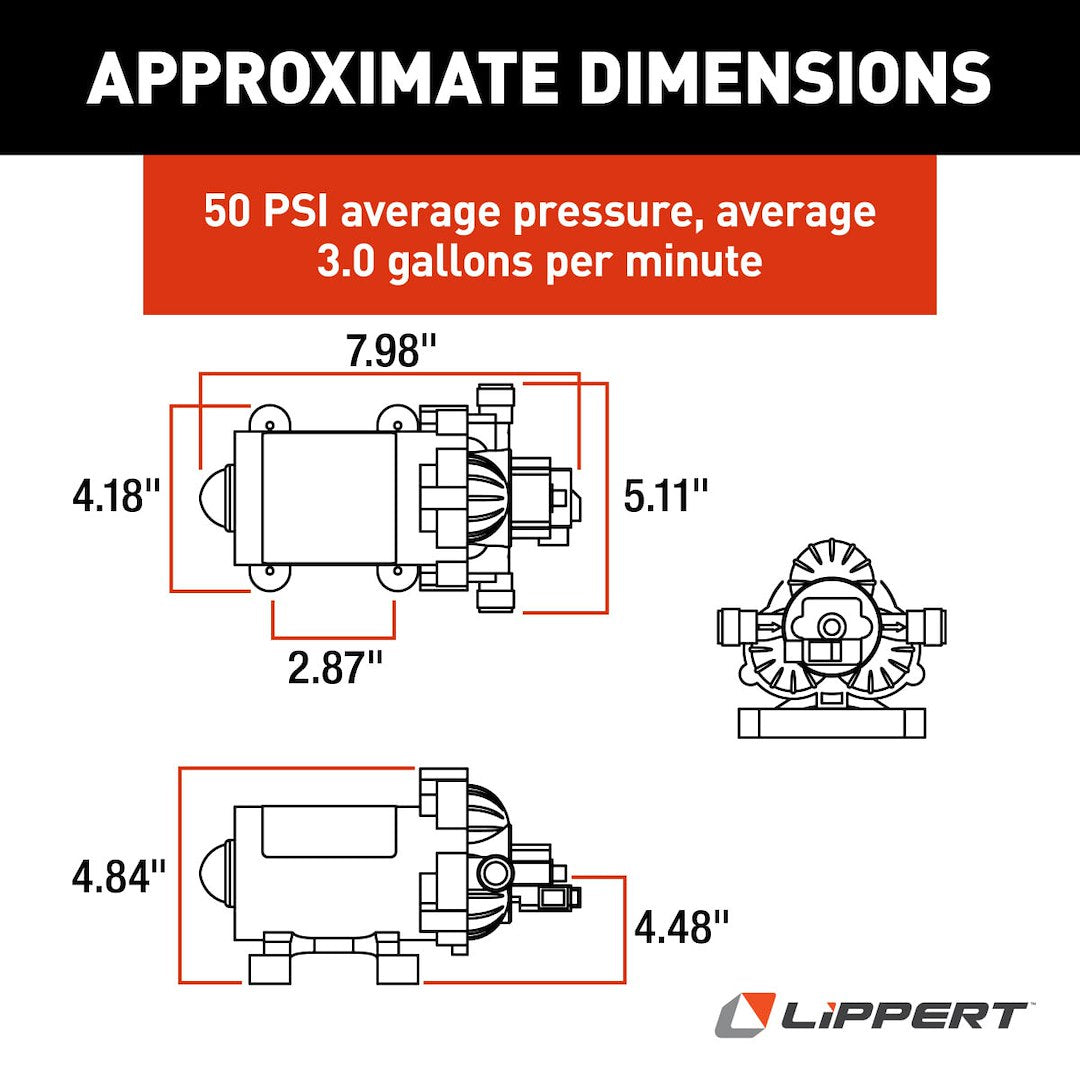 Product of Lippert Components 689052 Fresh Water Pump