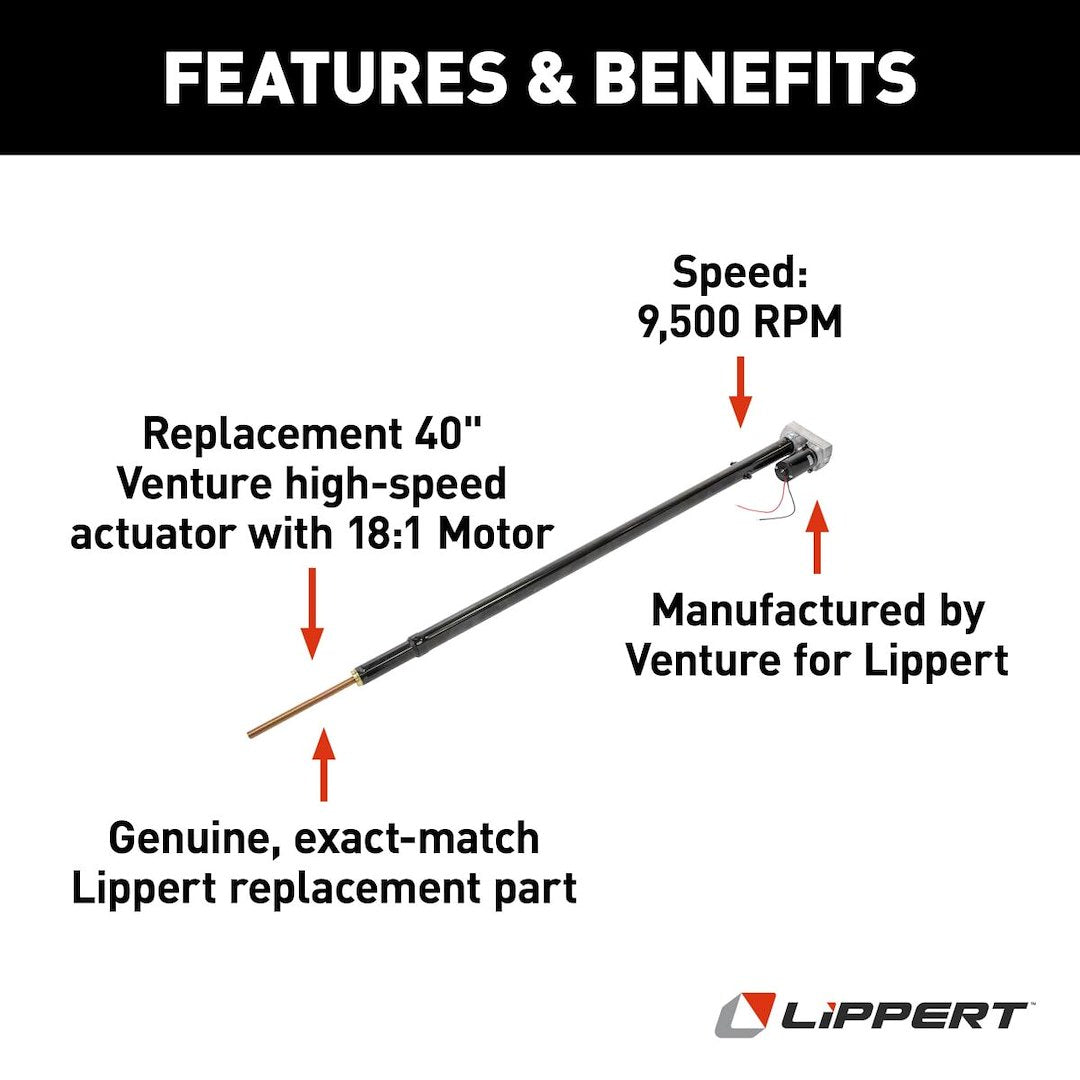 Product of Lippert Components 168956 Lippert Electric Through Frame Slide Outs Slide Out Motor