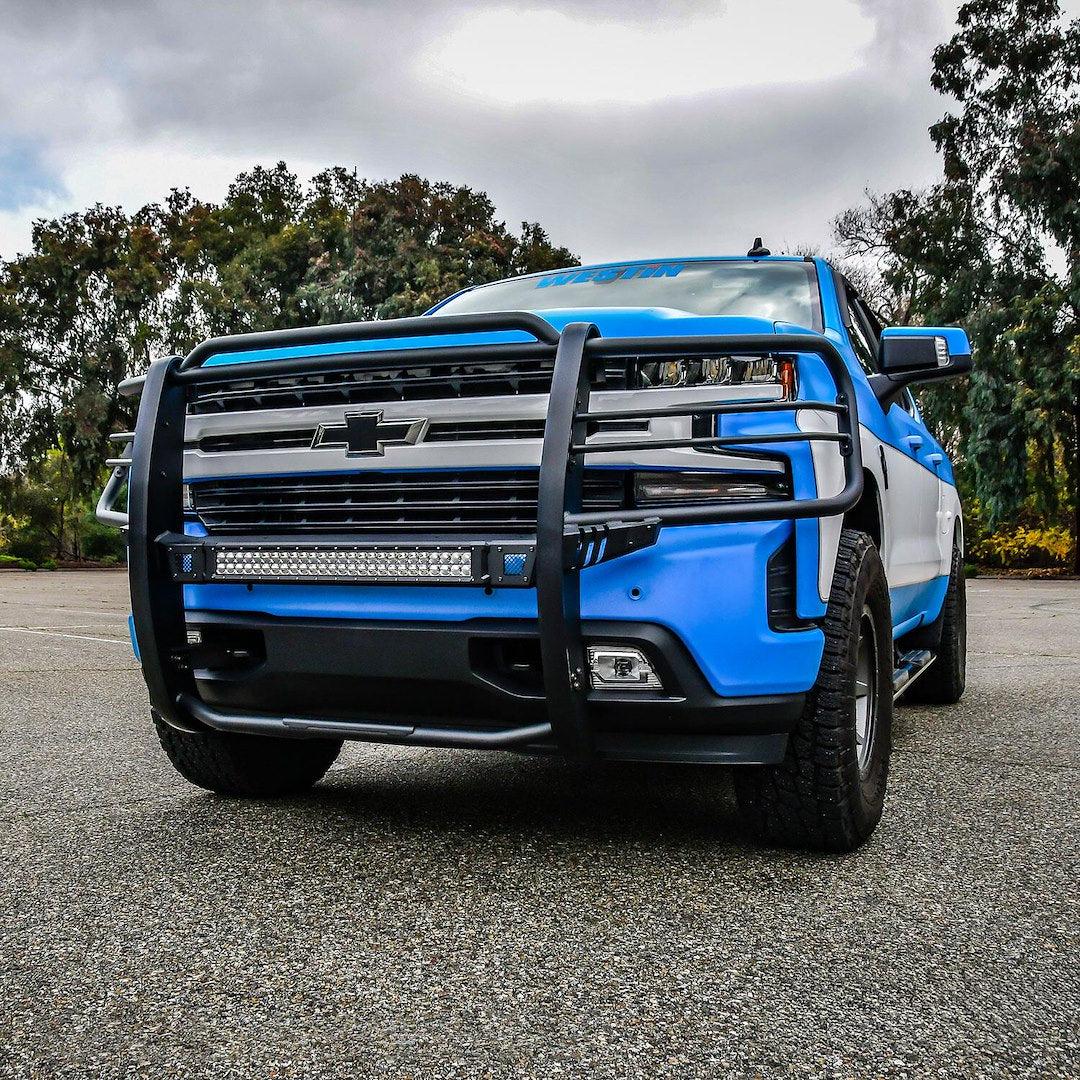 Product of Westin Automotive 40-33955 Grille Guard 1-Piece Black Electro Coated