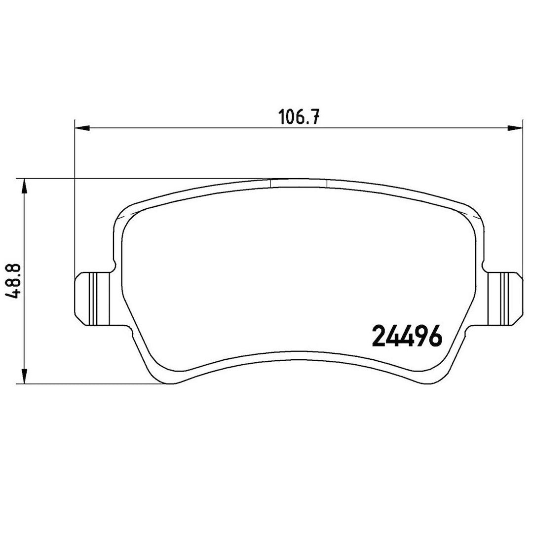 Product of Brembo P86021 Brake Pad - Set Of 4
