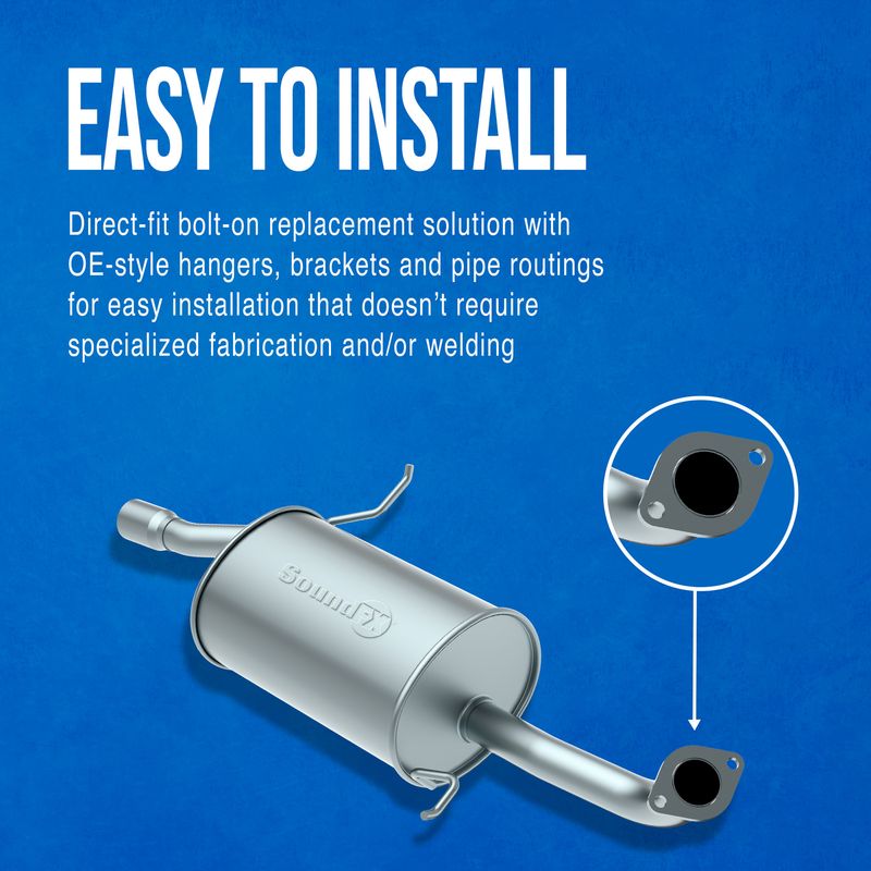 Product of Walker Exhaust 18944 SoundFX Direct Fit Steel Exhaust Muffler