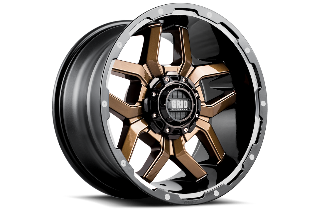 Product of Grid Wheels 17x9 Bronze With Black Lip Wheel - Not Applicable Bolt Pattern